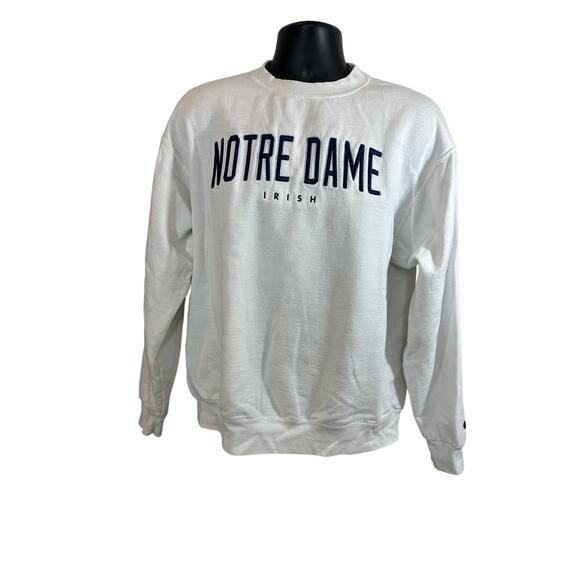 Notre Dame Irish Men’s Sweatshirt, White, Large - Picture 1 of 6